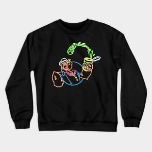 Popeye neon style Crewneck Sweatshirt